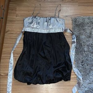 Prom/homecoming type of cocktail dress.